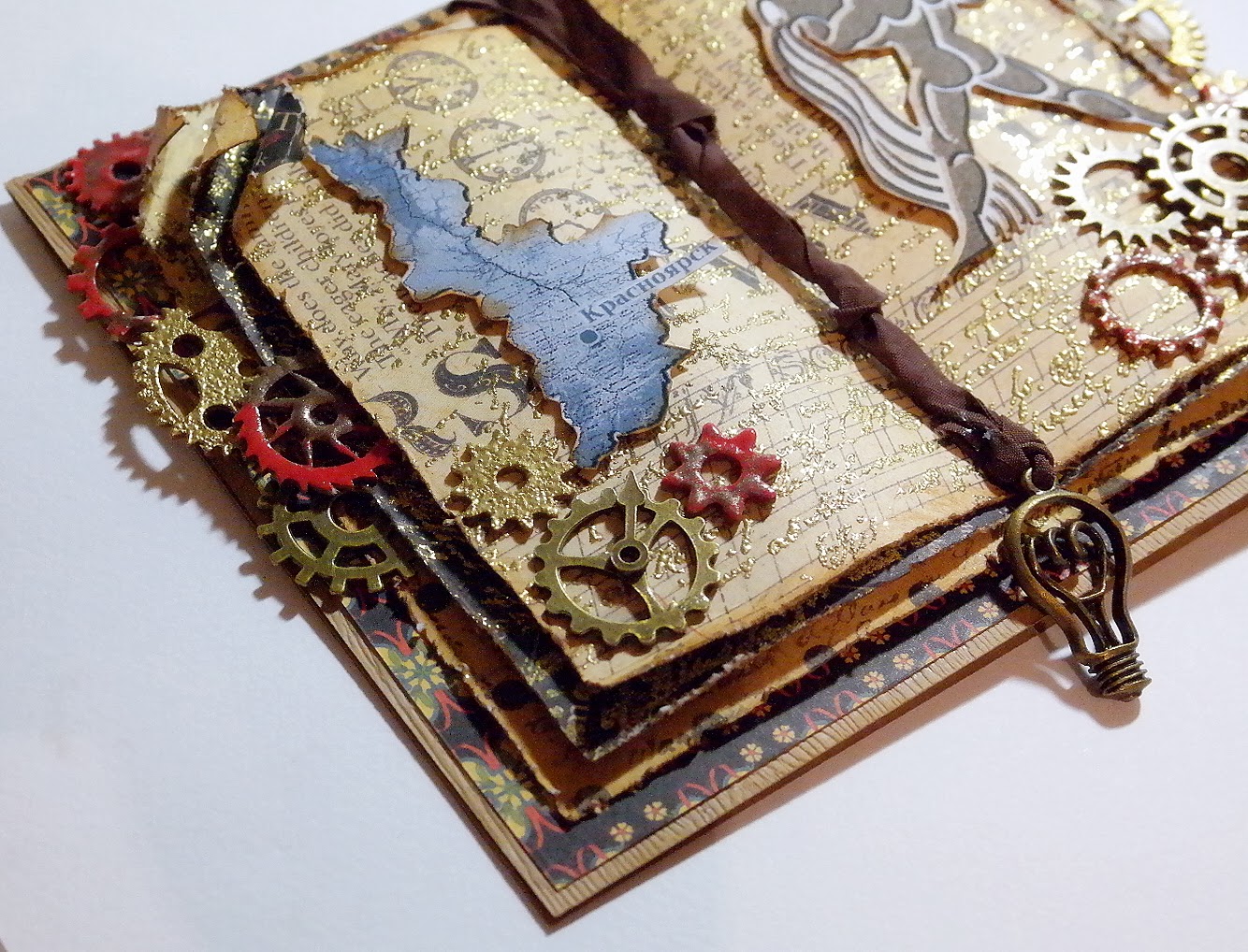 Открытка книжка Скрапбукинг